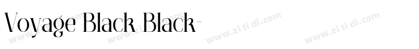 Voyage Black Black字体转换